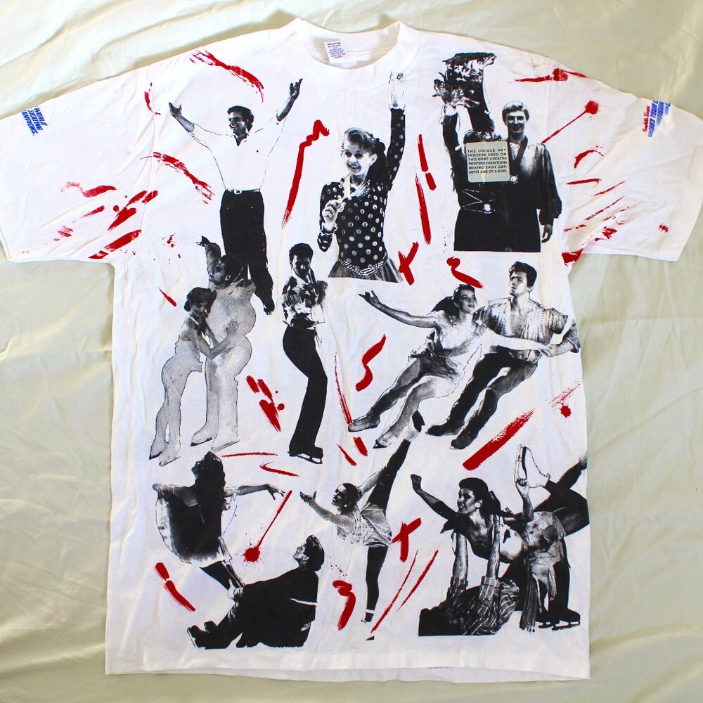 1993 Tour of World Figure Skating Champions shirt ALL OVER PRINT VINTAGE unworn